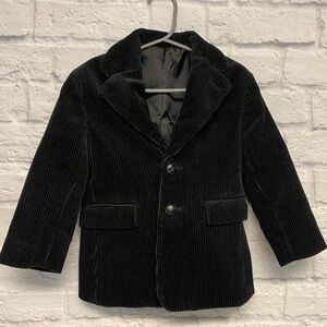 Talbots Kids Classic Black Kids Corduroy Jacket Sz 3